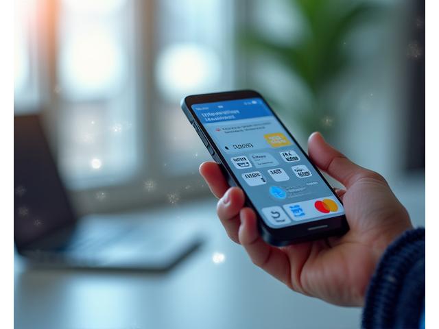 Interfaccia di un'app di digital banking su smartphone.
